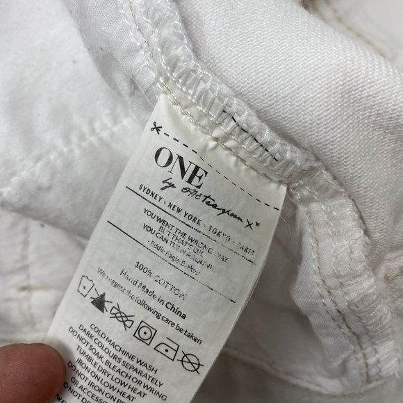 One Teaspoon White Distressed Skirt 26 - Picture 7 of 11